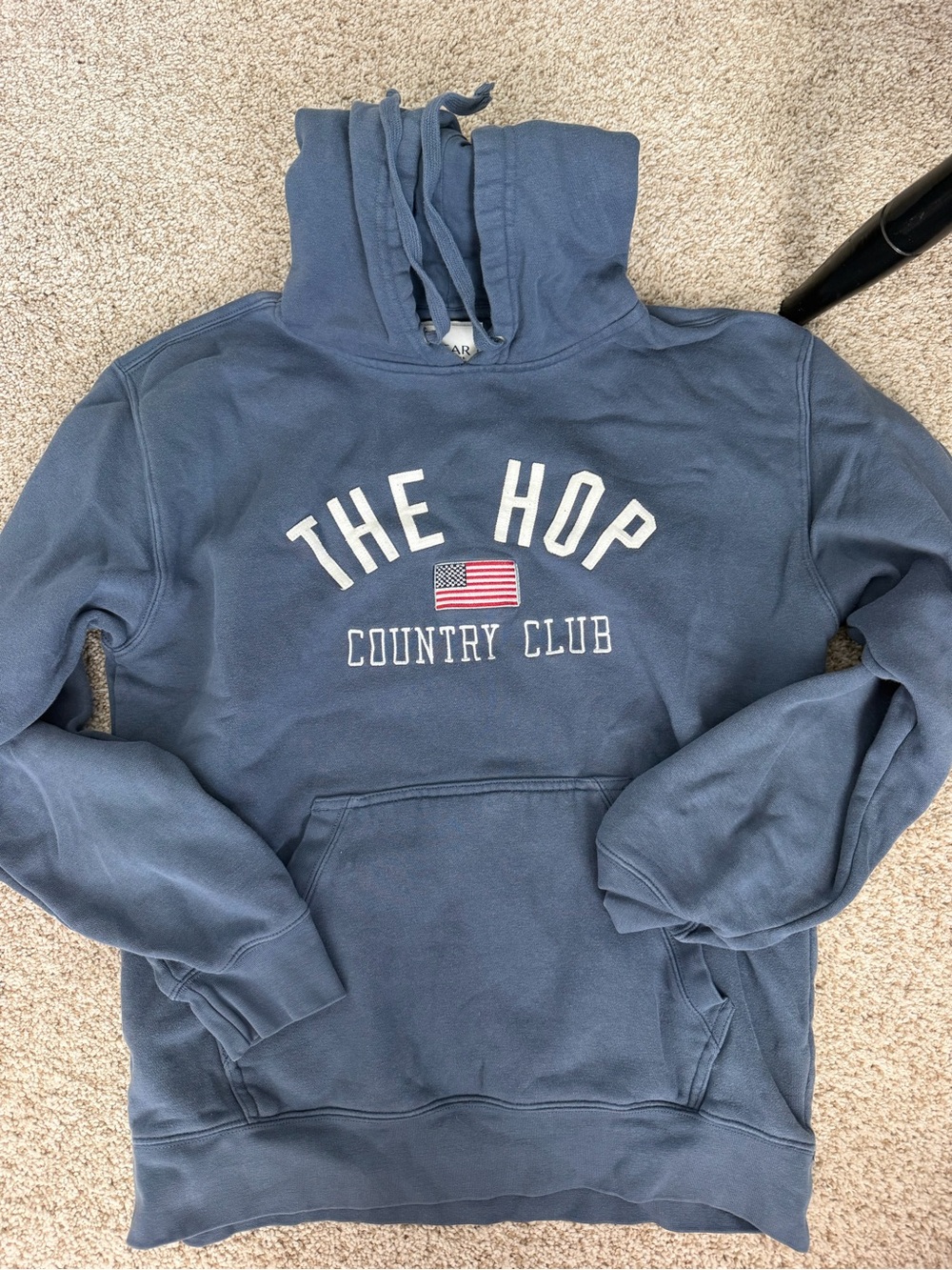 Gear For Sports Blue Pullover Hoodie with Flag and 'THE HOP' Graphic
